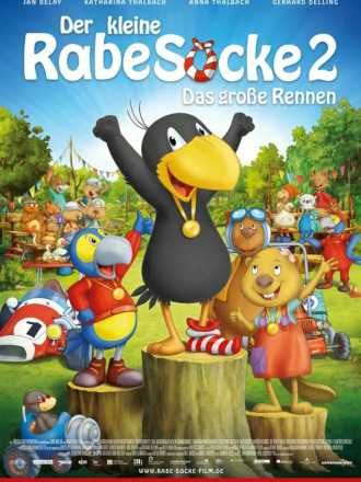 Ворона-проказница: Большие гонки / Der kleine Rabe Socke - Das große Rennen [2015, BDRip]